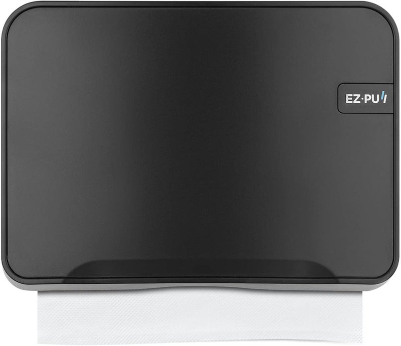 EZPULL EZbrnd Wall Mount MULTIFOLD Paper Towel Dispenser for Kitchen/Bathroom/Office/RV/Airbnb, Black, 3200B-EZ - Image 1